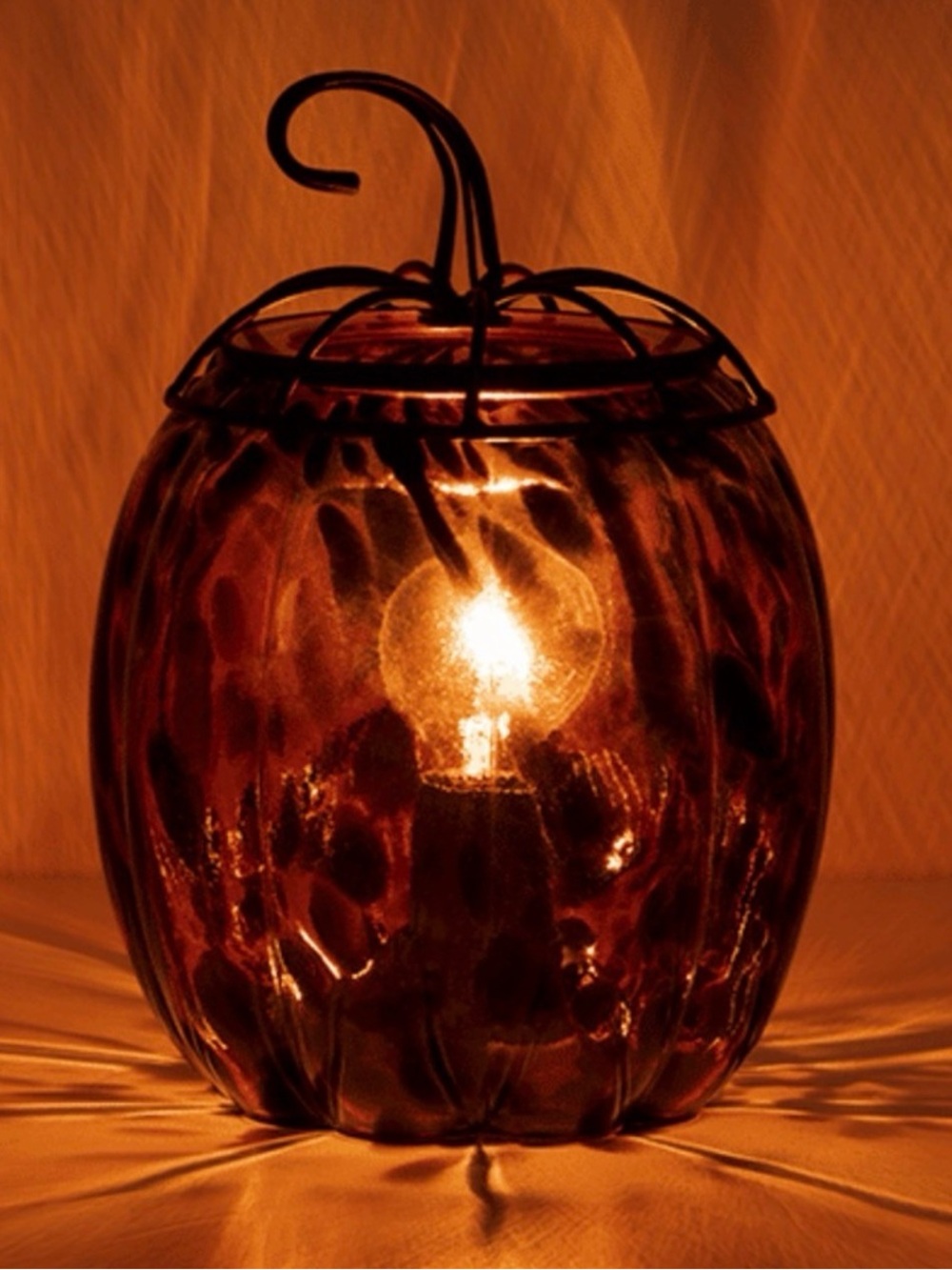 SCENTSY TIGER’S EYE PUMPKIN wax warmer like new